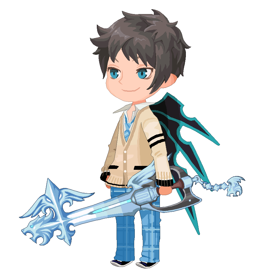 A pixel-over of one of my Kingdom Hearts Union x[cross] character's outfits